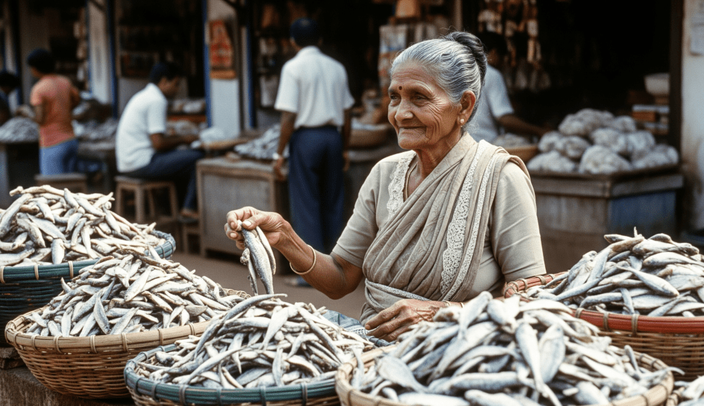 Traditional Goan salted fish preservation for monsoon